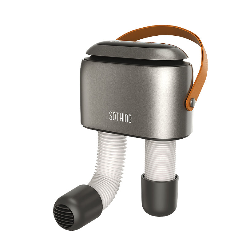 SOTHING Ultra shoe and boot dryer in grey with two flexible drying hoses and carry handle