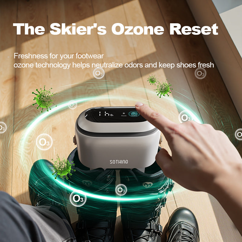 SOTHING Ultra shoe dryer ozone mode to help freshen footwear